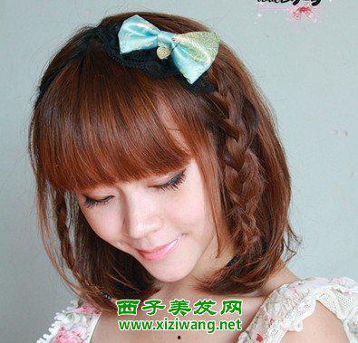 前短发后长发发型图片,发型变迁之美